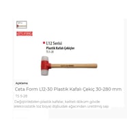 Ceta Form L12-30 Plastik Kafalı Çekiç 30-280 Mm