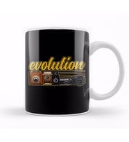 Funny Evolution Of The Camera Photography Kupa Bardak Porselen