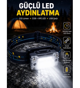 Taşınabilir Şarjlı LED Fener XPE95LM COB120LM Manyetik Gövde Yeni Nesil