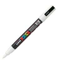 UNİ POSCA SU BAZLI POSTER MARKER 0.9-1.3 BEYAZ PC-3M