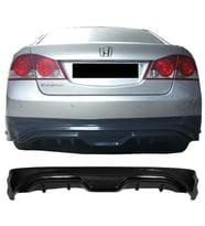 Honda Civic FD6 Custom Arka Ek Difüzör Siyah Plastik Çıkışsız 2006-2011 Arka-difizör-bodykit-ek