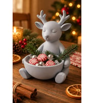Ren Geyiği Çok Amaçlı Kase – Noel Sunum Kabı