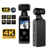 4k Ultra Hd Aksiyon Kamerası 270° Geniş Açı Döner Klips Su Geçirmez Kılıf Wifi Kamera