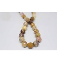 Jasper Taşı Faset Kesim YARIM Dizi 12mm (9955) (18cm uzunluğundadır)