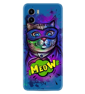 Vivo Y15S Y32 Y33S Y51 Y53S Kılıf Desemli Silikon Super Meow 1715