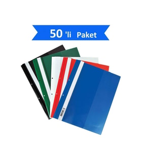 Noki Telli Dosya Plastik Ekonomik A4 Siyah 4828-190