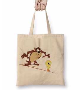 Looney Tweety Sudadera con Gorro Bez Çanta Uzun Saplı