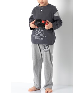 DoReMi Erkek Çocuk Pijama Takımı (Füme)