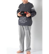 DoReMi Erkek Çocuk Pijama Takımı (Füme)