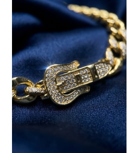 Xuping Kemer Desenli Taşlı 14K Gold Bileklik