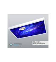 60x120 Gökyüzü Panel Avize, 106watt Led, Sıva Üstü, Kolay Montaj Led Panel, Gece Avize