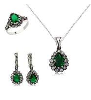 Hürrem Sultan Otantik 925 Ayar Gümüş Kadın Set