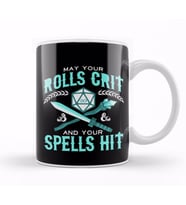 May Your Rolls Crit And Your Spells Hit Kupa Bardak Porselen