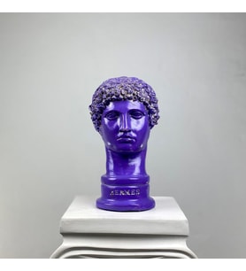 Hermes 'Purple Pearl' Dekoratif Heykel, Pop Art Roma Yunan Heykelleri