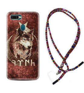 Oppo A5S A15 A16 A54 A55 A73 A74 Kılıf Boyun Asklı Rasta Silikon Göktürk 3 1412