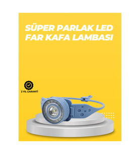 Kampçı Kafa Lambası Su Geçirmez Çok Modlu LED