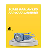 Kampçı Kafa Lambası Su Geçirmez Çok Modlu LED