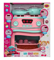 Oyuncak Pilli Ocaklı Fırın Set Pembe (Çok Renkli)