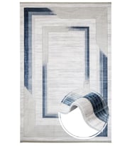 Makine Kaymaz Yıkanabilir Beyaz Geometrik Salon Halısı Mutfak Halısı Koridor Halısı Yolluk 6404A