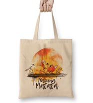 Hakuna Matata No Worries Watercolor Bez Çanta Uzun Saplı