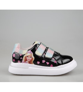 Bücür Ortopedi 502 Barbili Siyah Çocuk Sneakers