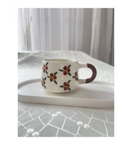 Çiçekli Kupa Bardak Çay Kahve Fincanı 200 ml