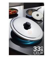 Turk 33 cm Kızartma Tavası Kapağı Çelik Żelazny Design