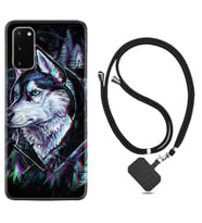 Samsung A02S A03S A10 A12 A13 A21S A22 Kılıf Boyun Askılı Silikon Dog Eyes 1761