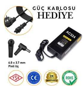 Asus ROG Zephyrus GA14 GA401 ile Uyumlu Adaptör, Şarj Aleti Cihazı (Siyah)