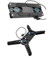 Portatif Katlanabilir Laptop Soğutucu Notebook Cooler 2 Fanlı