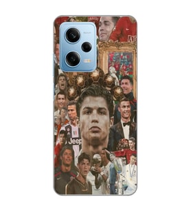 Redmi Note 12 Pro 5G Uyumlu Cristiano Ronaldo Tasarımlı Şeffaf Telefon Kılıfı
