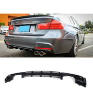 Bmw F30 3 Serisi M Performance Difüzör Piona Black 2012 ve 2018 arası Sağ Sol Çift Egzoz Çıkışlı