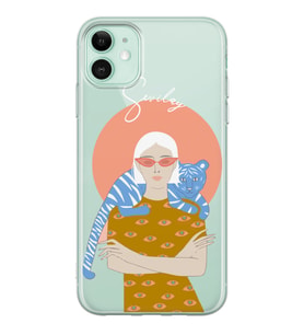 Apple Nude And Leon Tasarımlı Şeffaf Telefon Kılıfı
