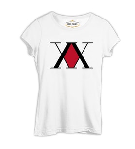 Hunter X Hunter - X Logo Beyaz Kadın Tshirt
