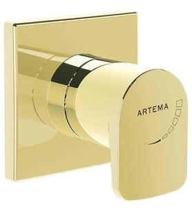 Artema Root Square A4272974 Ankastre Stop Valf, Soft Altın