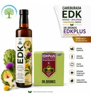 ÇareBurada EDK Sirke 500 ml & Dr. Bronos EDK Bitkisel Toz 30 Stick Enginar, Devedikeni, Karahindib