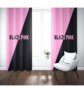 Erays Home Black Pink Tasarımlı Hediyelik Fon Perde