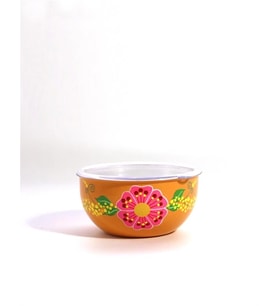 Kapaklı Kase Turuncu (14 Cm)