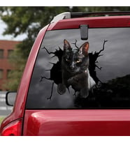 Araba Arka Cam Kedi Sticker Yapıştırma 17cm A9