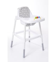 SafeMom Mama Sandalyesi Minderi – IKEA Uyumlu, Rahat ve Hijyenik (Tatlı Gri)