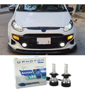 Fiat Punto Evo Led Xenon Uzun + Kısa Far Ampulü H4 Access Yeni Seri Beyaz