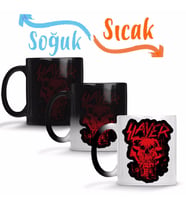 Slayer Bloody Skull Sihirli Kupa Bardak Porselen