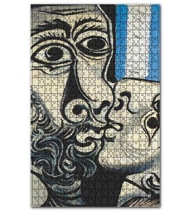 Cakapuzzle The Kiss 1969 by Pablo Picasso Puzzle Yapboz MDF (Ahşap) (120 Parça)