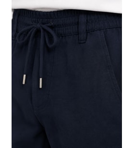 Keten Erkek Beli Bağlamalı Casual Jogger Pantolon 7734