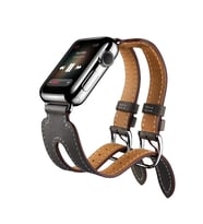 Ally Apple Watch 7-8 41mm 6-5-4 40mm Çift Kayış Kordon Kayış 3-2-1 38mm-(5775) - HPSBYI1189-19