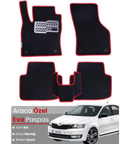 SKODA RAPİD (2012-2019) Uyumlu EVA Paspas Tam Set–Oto Paspas,Araca Özel,Kolay Montaj
