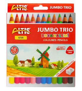 Altis Jumbo Trio Kuru Boya Kalemi 12li 5735
