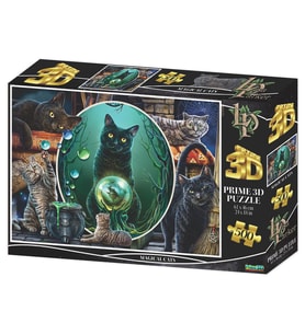 Prime 3D - Sihirli Kediler 500 Parça Yetişkin Puzzle 10411