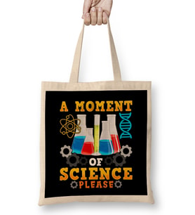Cute & Funny A Moment Of Science Please Pun Bez Çanta Uzun Saplı