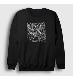 Presmono Unisex Siyah Misadventures Pierce The Veil Sweatshirt 384549tt